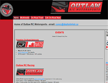 Tablet Screenshot of outlawrcmotorsports.com